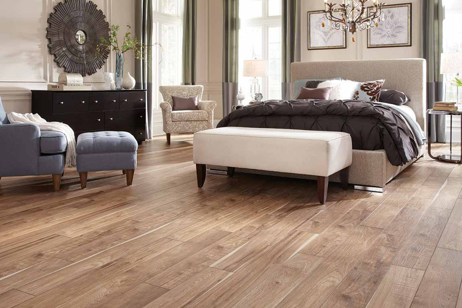 Laminate Hardwood Bedroom Flooring Example